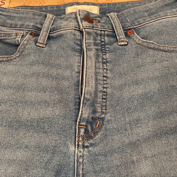 Madewell Light Blue Denim Jeans, Curvy, High Rise, Skinny, Cotton Blend, 29 - Picture 3 of 10
